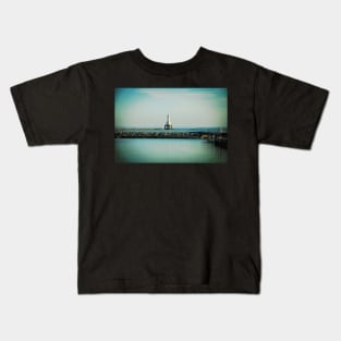 Port Washington Lighthouse - End of Summer Kids T-Shirt